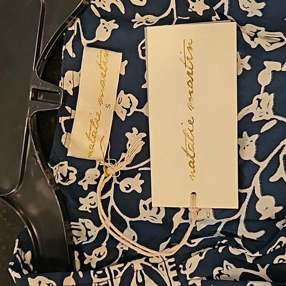 💕NATALIE MARTIN💕 Kate Maxi Wrap Dress Pomegranate Print Indigo Blue Small NWT - Picture 15 of 16